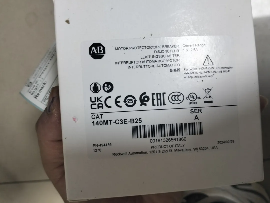 Motor protection circuit breaker 140MT up to 2,5 A
