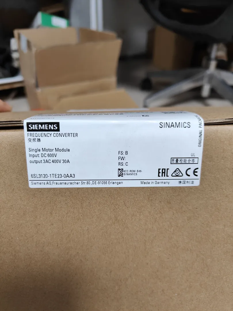 Single Motor Module (1 axis) SINAMICS S120