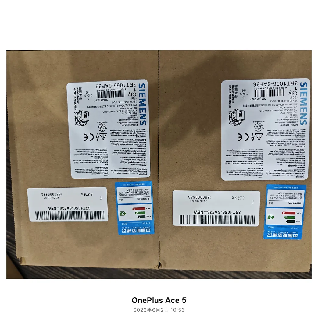 SIRIUS 3RT1 contactor S6